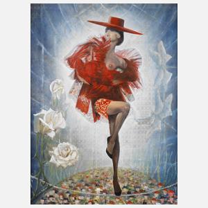 Erotische spanische Tänzerin