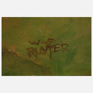 Sommerlandschaft mit Brücke