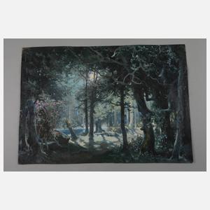 Nächtliche Waldlandschaft