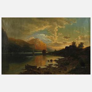 Abendliche Fjordlandschaft