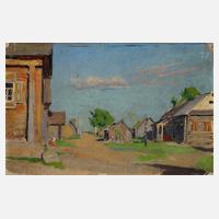 Romantische russische Dorflandschaft111