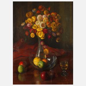 Stillleben mit Strohblumen