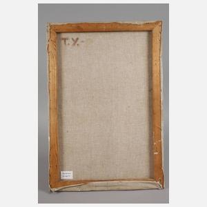 Tafelstillleben mit Rosen und Obstschale